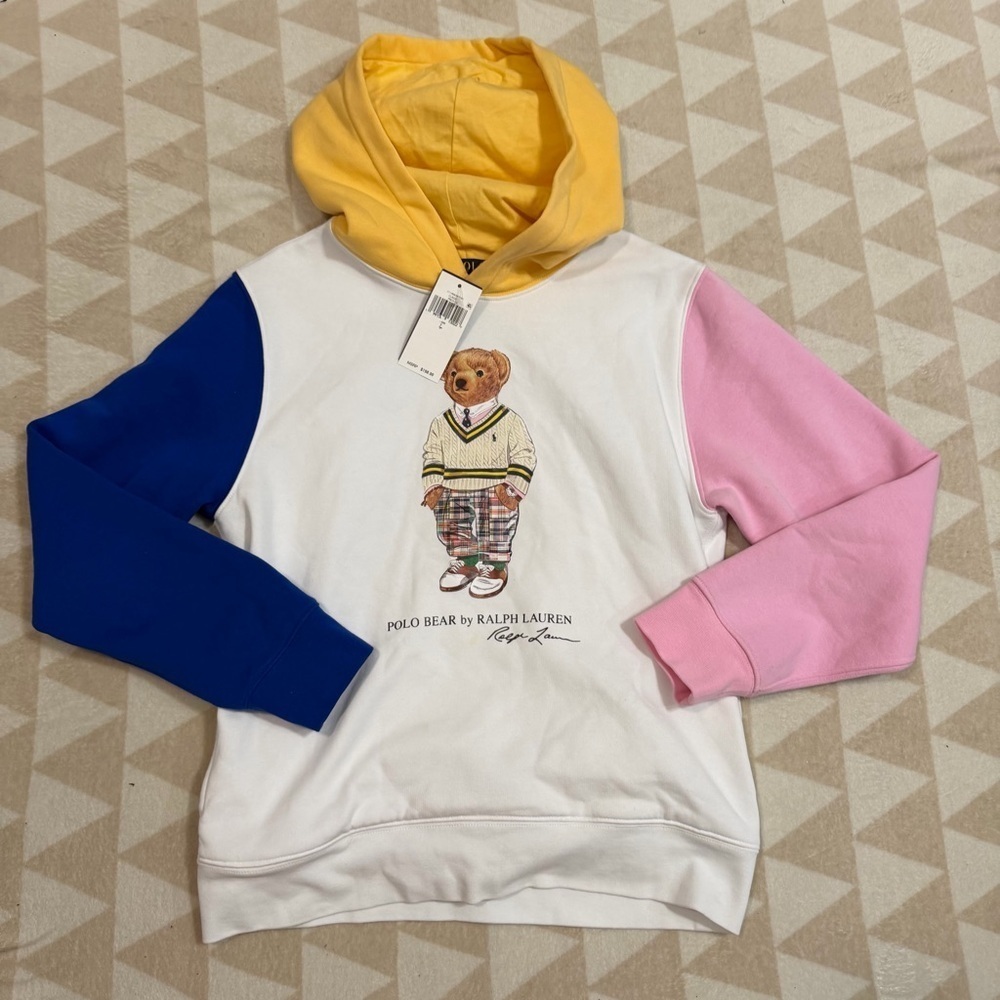 Polo Bear Color-Blocked Fleece Hoodie polo Ralph Lauren